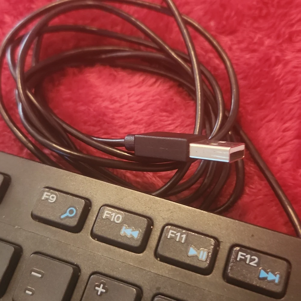 DELL Keyboard USB Wired Desktop Windows/MacBook Black